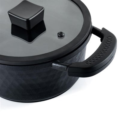 Schafer Hektor 3 Lü Döküm Tencere Seti 6 Parça Siyah