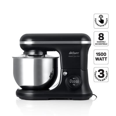 Arzum Ar1186 Crust Mıx Pro 1500 Stand  Mikser Siyah