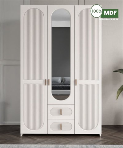 Marcastil Elvira 3 Kapılı Dolap MDF