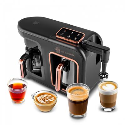 Karaca Hatır Plus Barista Steel 6 In 1 Konuşan Cezve Kahve Makinesi  Black Copper
