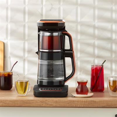 Karaca Çaysever Robotea Pro 4 In 1 Cama Cam Black Copper