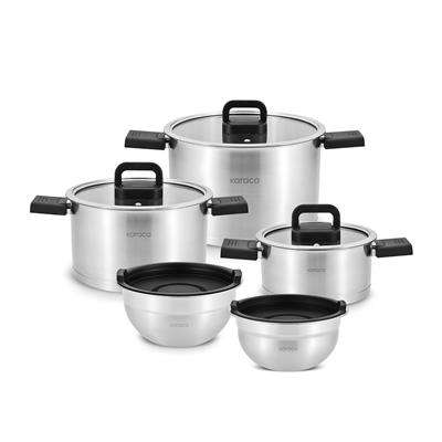 Karaca Aşiyan 10 Parça Çelik Tencere Seti