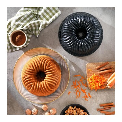 Schafer Cakehaus Döküm Kek Kalıbı 1 Parça-Siyah