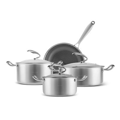 Karaca 5 Ply 7 Parça Çelık Tencere Seti