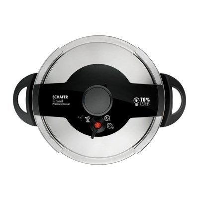 Schafer 1S2414-27001-Siy01  Grand Düdüklü Tencere 12 L-Siyah