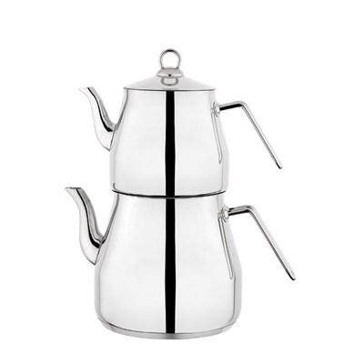 Schafer Prochef 1S1202-15001-GUM01 Mini Dev Çaydanlık Takımı 4 Parça-Gümüş