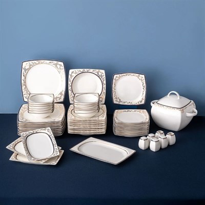 Emsan Ems Fıne Bone Bade Cobalt 60 Prç Kare Ymt