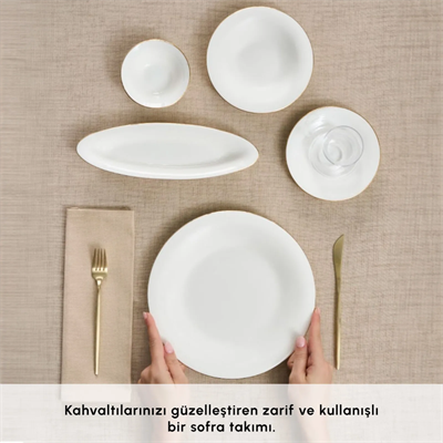 Karaca Fıne Pearl New Fame Gold 26 Parça Kahvaltı Seti