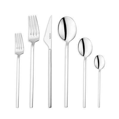 Schafer Hamburg 72 Parça Çatal Kaşık Bıçak Takımı-Gümüş23