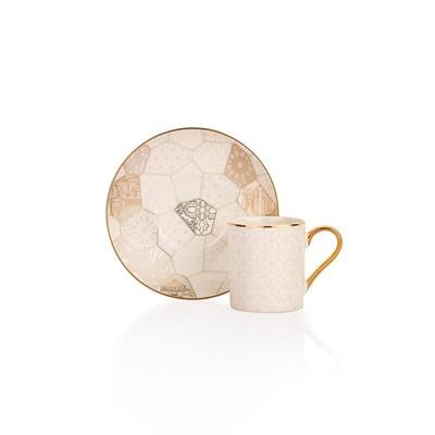 Schafer Bir İstanbul Hikayesi 6 Kişilik Kahve Fincan Takımı 12 Parça Gold 02