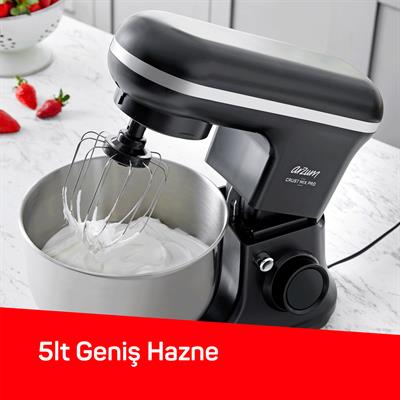 Arzum Ar1186 Crust Mıx Pro 1500 Stand  Mikser Siyah