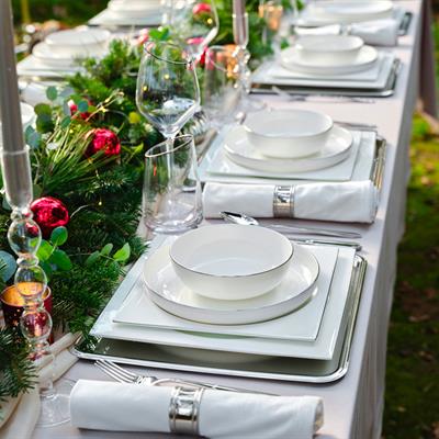 Karaca Fıne Pearl Extra Nısh Platın 62 Parça Yemek Takımı