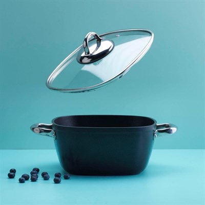 Schafer Gastronomie Master Seramik Derin Tencere 26cm-siyah/gri