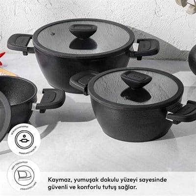 Emsan Dıamente 6 Parça Midi Tencere Seti