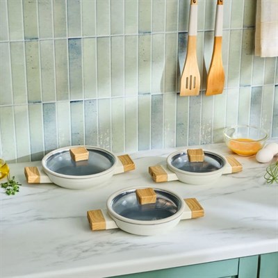 Karaca Swıss Crystal Creamy Wood 6 Parça  Sahan Seti