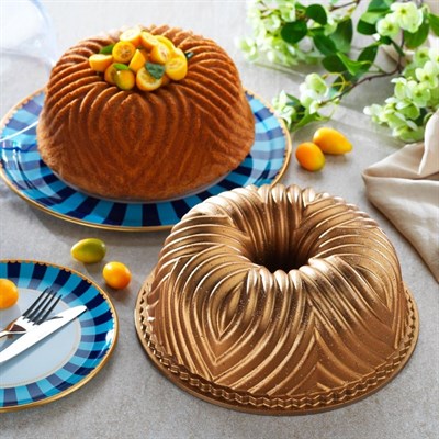 Schafer Cakehaus Döküm Kek Kalıbı 1 Parça-Bronz