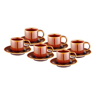 İstanbul Porselen Lev 6Lı Kahve Fincan Tk Kahverengi