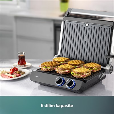 Homend Grillant 1342H XL Tost Makinesi İnox