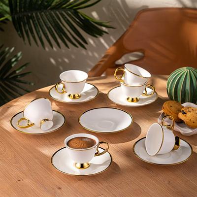 Emsan Ems Rozzental 80Ml 6Lı Kahve Fincan Takımı