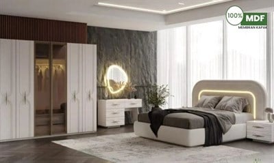 Marcastil Royal Yatak Odası Başlıklı MDF