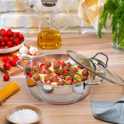 Schafer 1s2817-13001-ınx04 Held 24 Cm Celık Basık Ten Inox