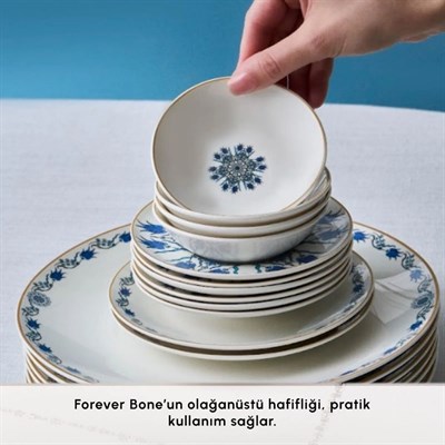 Karaca İznik 26 Prç Kahvaltı Seti, Mavi