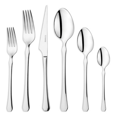 Schafer Hamburg 72 Parça Çatal Kaşık Bıçak Takımı-Gümüş13