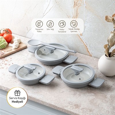 Emsan Swıss Rs 6 Parça Sahan Tencere Seti