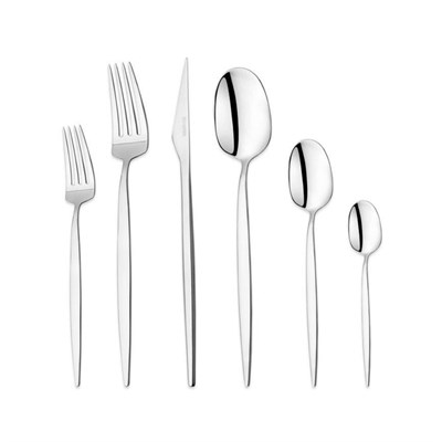 Schafer Hamburg 72 Parça Çatal Kaşık Bıçak Takımı-Gümüş30