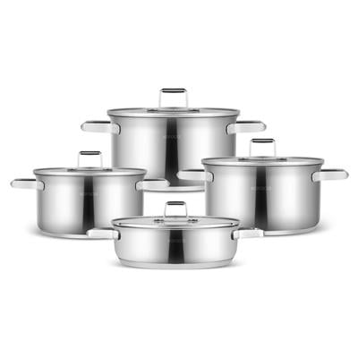 Karaca Valora 8 Parça Çelik Tencere Seti