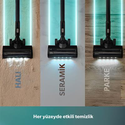 Homend Dustrider Pro 1270H Toz İstasyonlu Şarjlı Dikey Süpürge