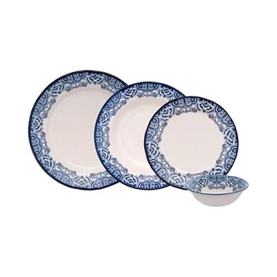 Emsan Ege 24 Parça 6 Kişilik Yemek Takımı Mavi