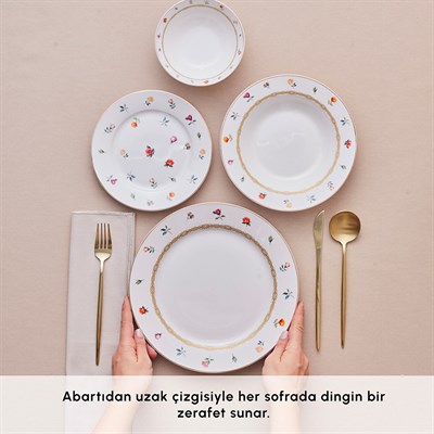 Karaca Floret  24 Parça 6 Kişilik  Multıcolor