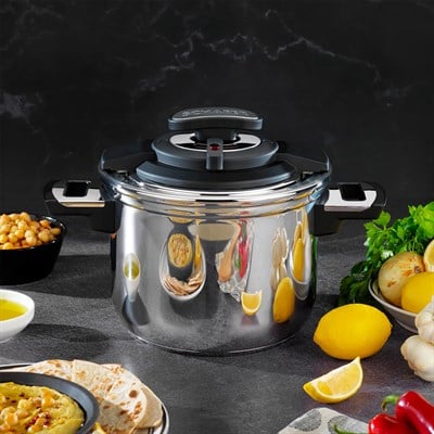 Schafer 1S3209-27001-Siy02  İn Safe Düdüklü Tencere 7 Lt-Siyah