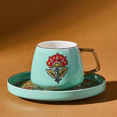 Karaca Karena 2 Kişilik Kahve Fin, Yeşil