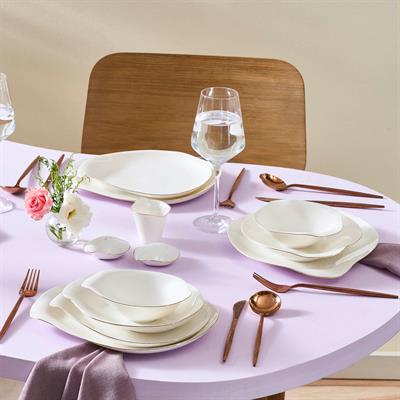 Karaca Stream Bone Unıverse Gold 53 Parça Yemek Takımı