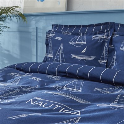 Karaca Nau Marıne Lıfe Çift Kişilik Rnf %100 Pamuk Nevresim Tk