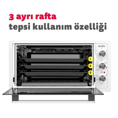 Sımfer M 4507 Inox Turbo Albenı Mıdı Fırın