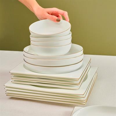 Karaca Fıne Pearl Extra Nısh Gold 62 Parça Yemek Takımı