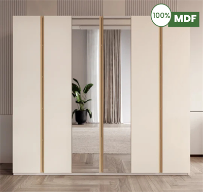 Marcastil Alya 6 Kapılı Dolap MDF