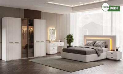 Marcastil Pure Yatak Odası Başlıklı MDF