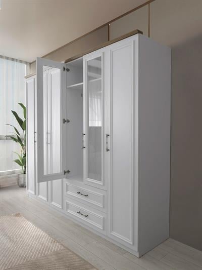 Vize Alsara 6 Kapılı  Yatak Odası Takımı Bazalı