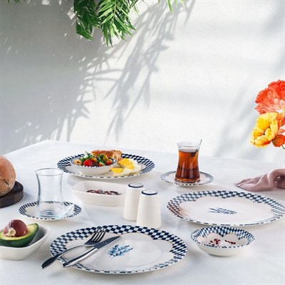 Schafer Suzzy Kahvaltı Takımı 32 Parça-Mavi