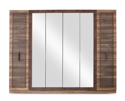 Vize Vintage 6 Kapılı Yatak Odası Takımı Bazalı