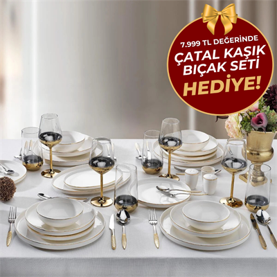 Schafer 1s0020-01001-gld02 Adel Gold 56 Prç Gold Yemek Takımı