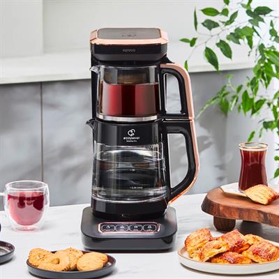 Karaca Çaysever Robotea Pro 4 In 1 Cama Cam Black Copper
