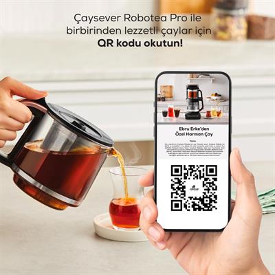 Karaca Çaysever Robotea Pro 4 In 1 Cama Cam Black Copper