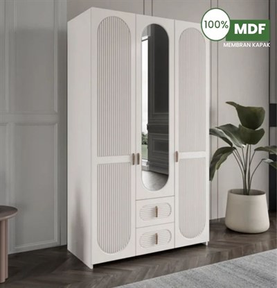 Marcastil Elvira 3 Kapılı Dolap MDF