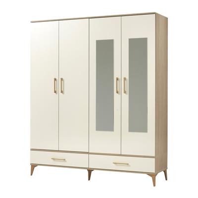 Vize Latte 4 Kapılı Dolap