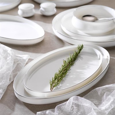 Schafer Superfine Bone Lumiere Yemek Takımı 56 Parça-Platin